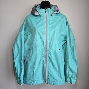 AVALANCHE Womens XL Teal Waterproof Windbreaker Gorpcore Outdoor Hiking Packable
